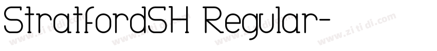 StratfordSH Regular字体转换